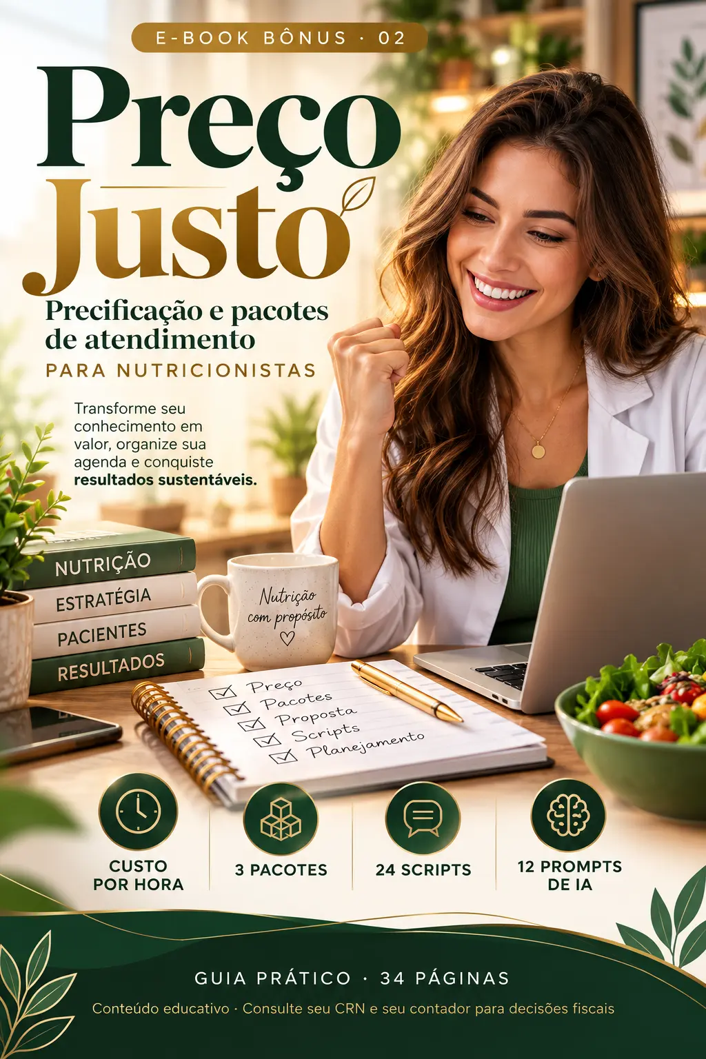 Capa do material Preço Justo: Precificação e Pacotes