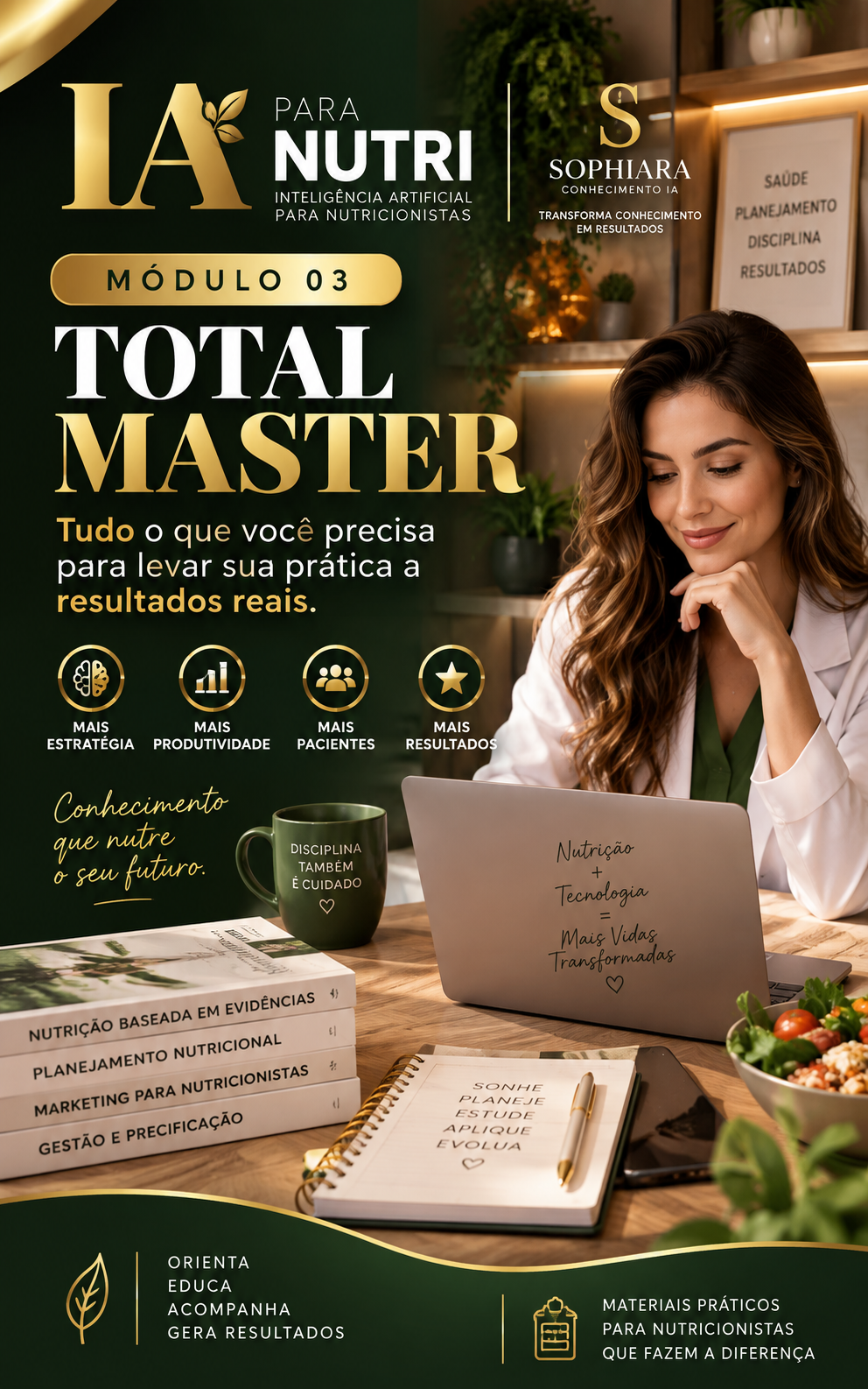 Capa oficial do plano Total Master — IA PARA NUTRI