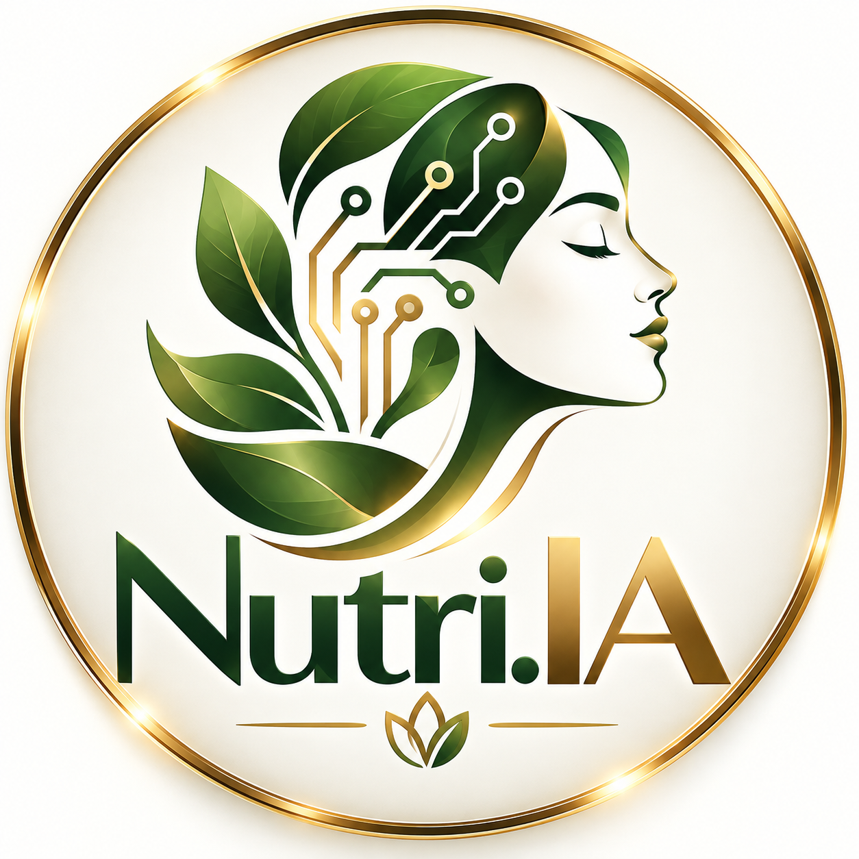 Logo Nutri.IA — inteligência artificial para nutricionistas