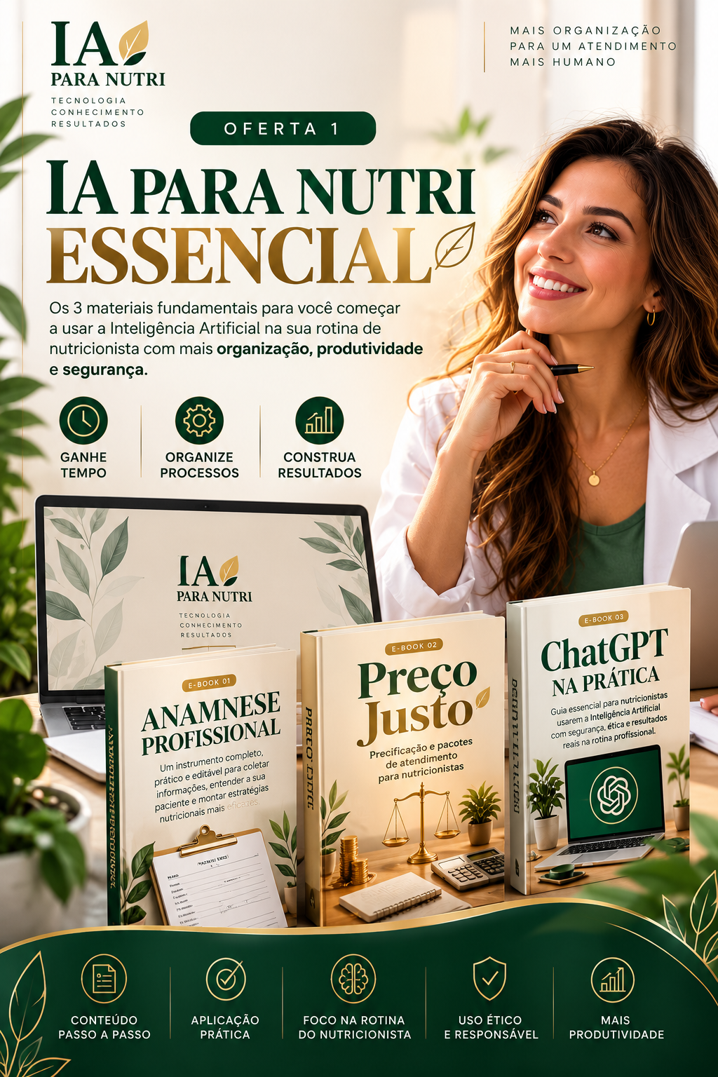 Capa oficial do plano Essencial — IA PARA NUTRI