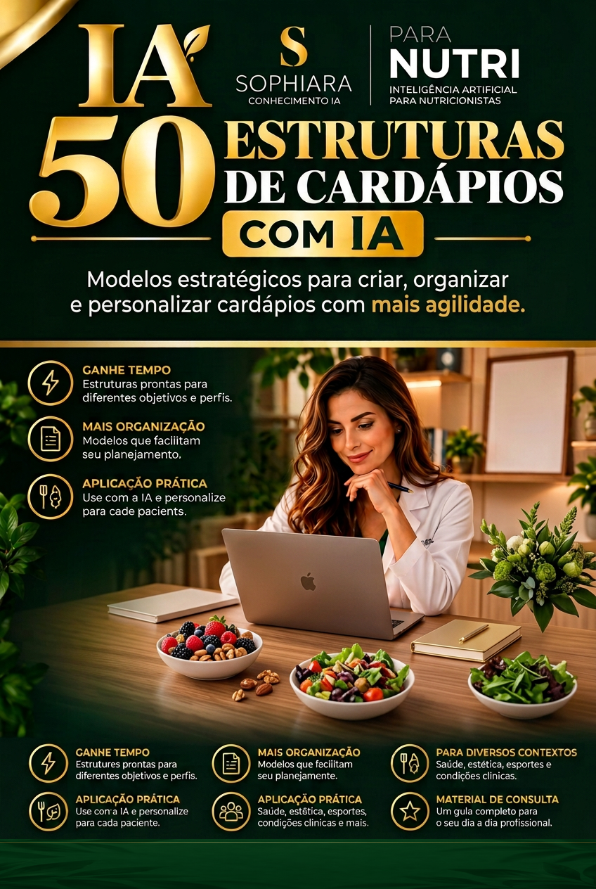 Capa do material 50 Estruturas de Cardápios com IA